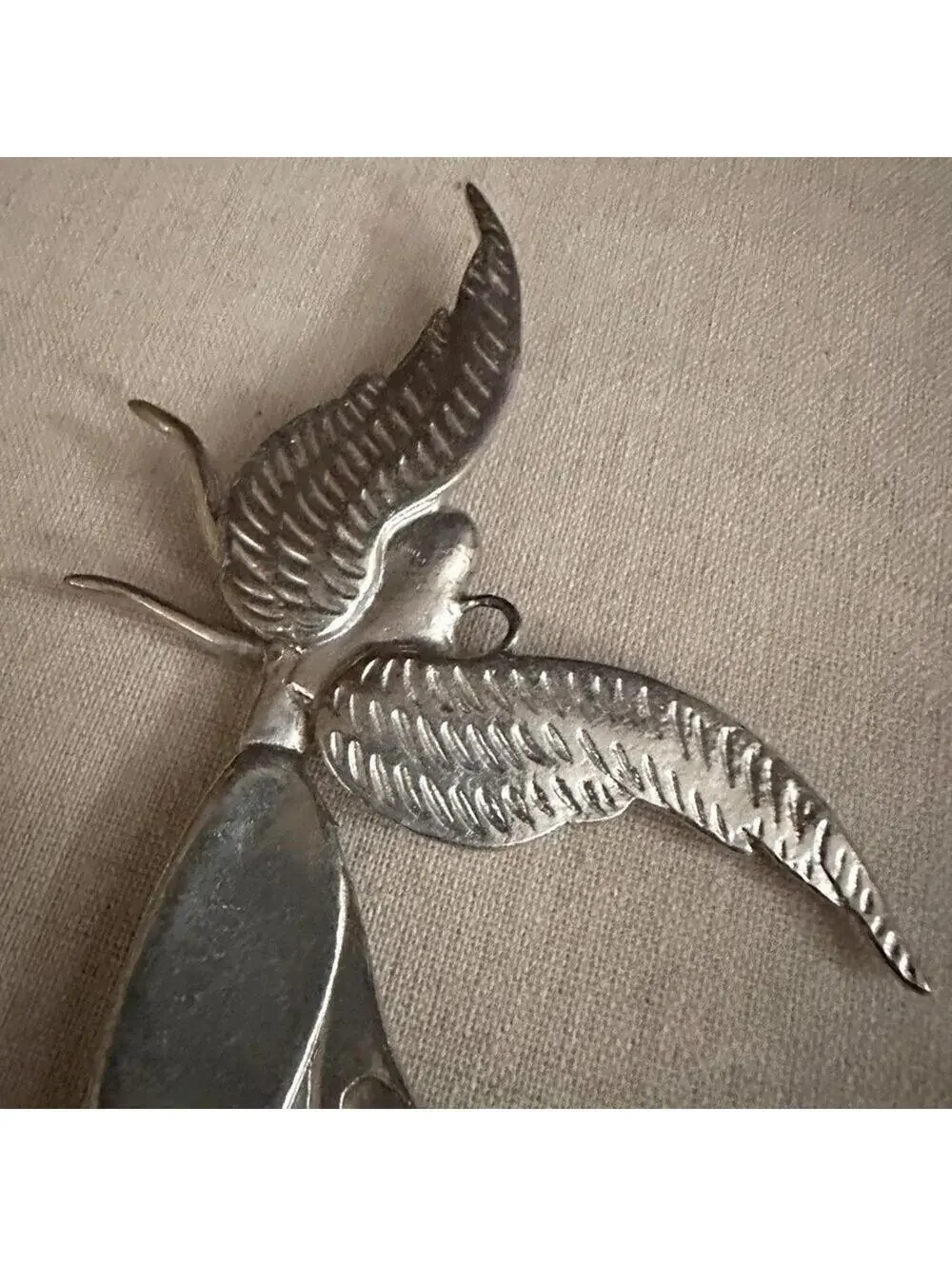 Vintage Silver Angel with engraved sentiment